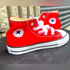 NWOT Red Converse High Tops